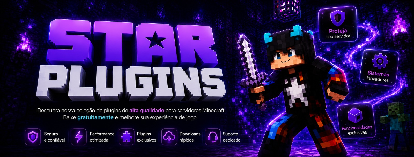 StarPlugins — loja oficial de plugins premium para Minecraft